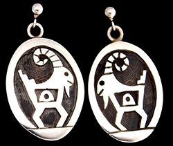 Mountain Goat Dangle Earrings