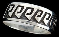 Classic Wave Pattern Ring Size 8 1/4