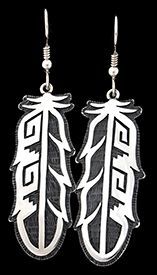 Feather Dangle Earrings