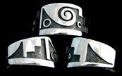 Whirlwind and Weather Symbols Size 9 1/4 Ring