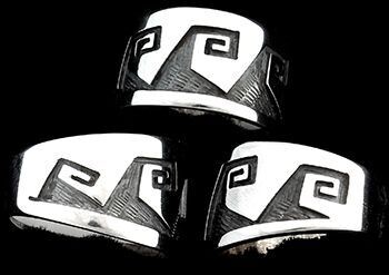 Classic Wave Pattern Ring Size 6 3/4 Classic Wave Pattern Ring Size 6 3/4