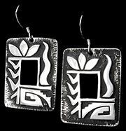 Squash Blossom and Corn Stalk Dangle Earrings Squash Blossom and Corn Stalk Dangle Earrings
