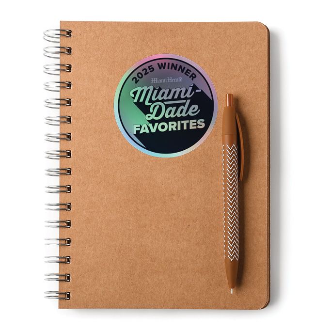 Kiss-Cut Holographic Logo Stickers