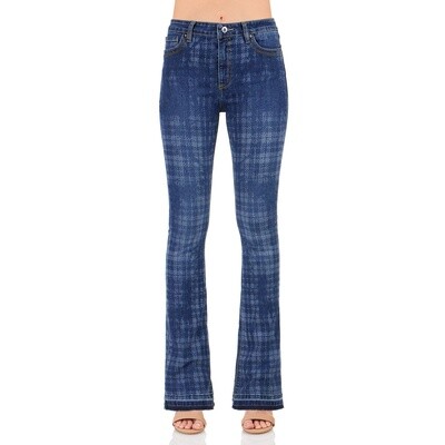 Morrison &quot;Starlet&quot; laser printed mid rise bootcut MD-7016