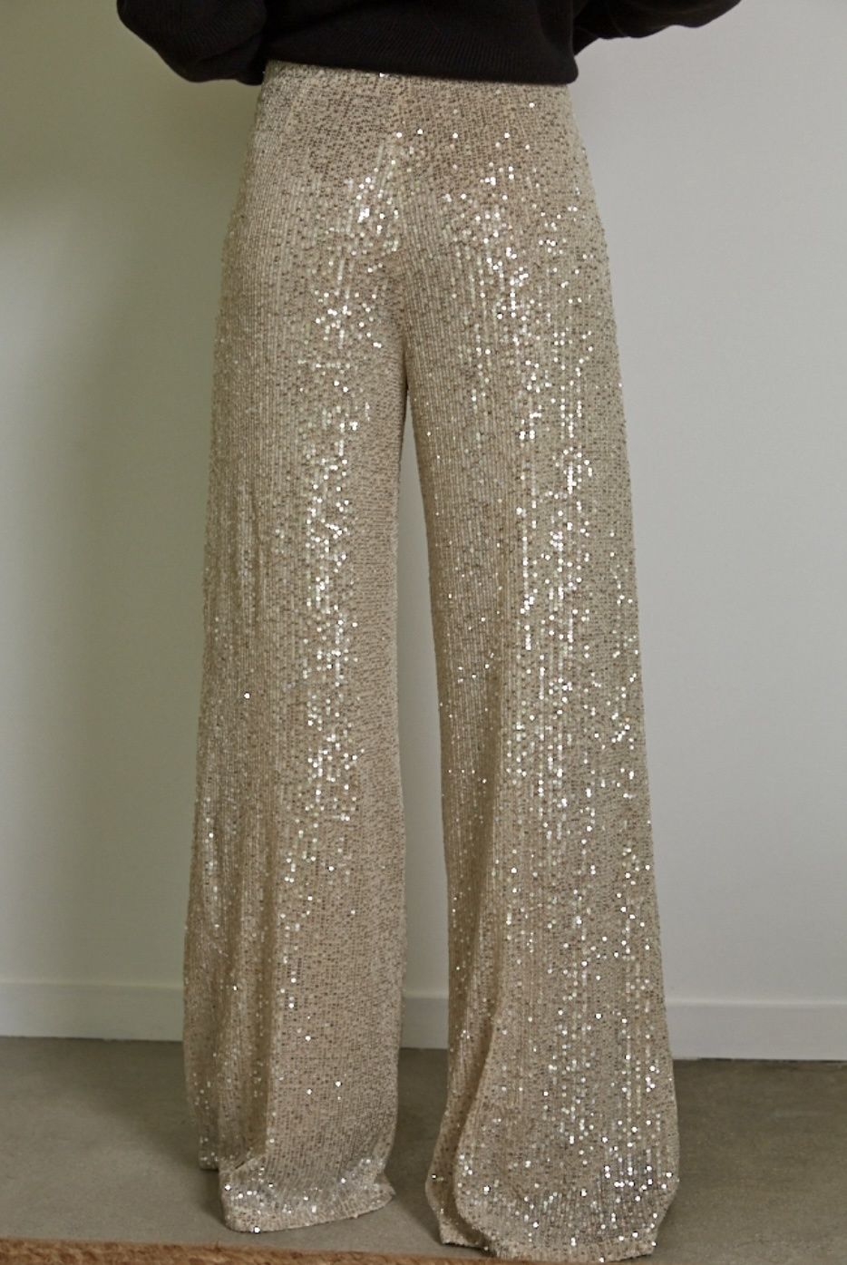 Shine Bright high waist sequin flare pant L4535 By Together