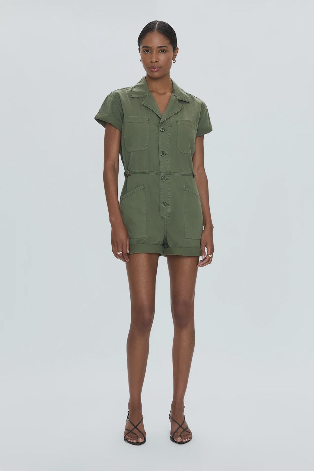 Pistola &quot;Parker&quot; ss shorts romper P00071948SL MEDOW