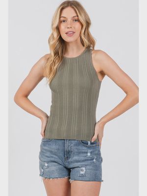 Ribbed sweater tank Final Touch FW3206