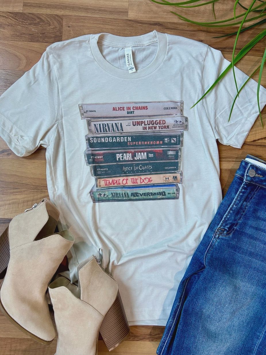 graphic super soft s/s tee willow poppy