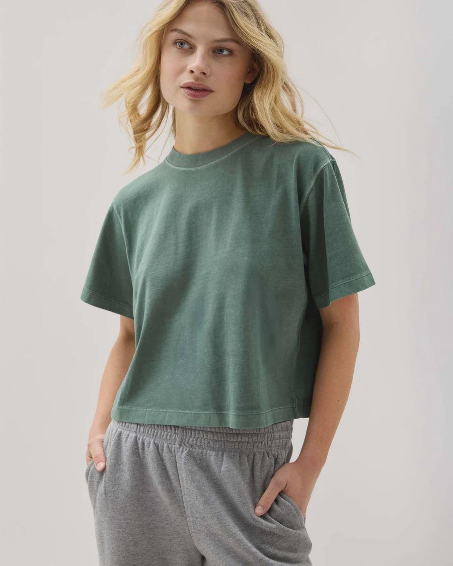 Relaxed crop tee Richer Poorer 01WTT-GUCR