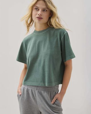 Relaxed crop tee Richer Poorer 01WTT-GUCR