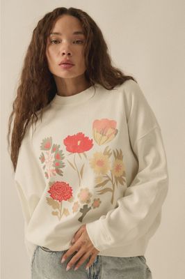 Floral Print Thermal Sweater Promesa ET1814G