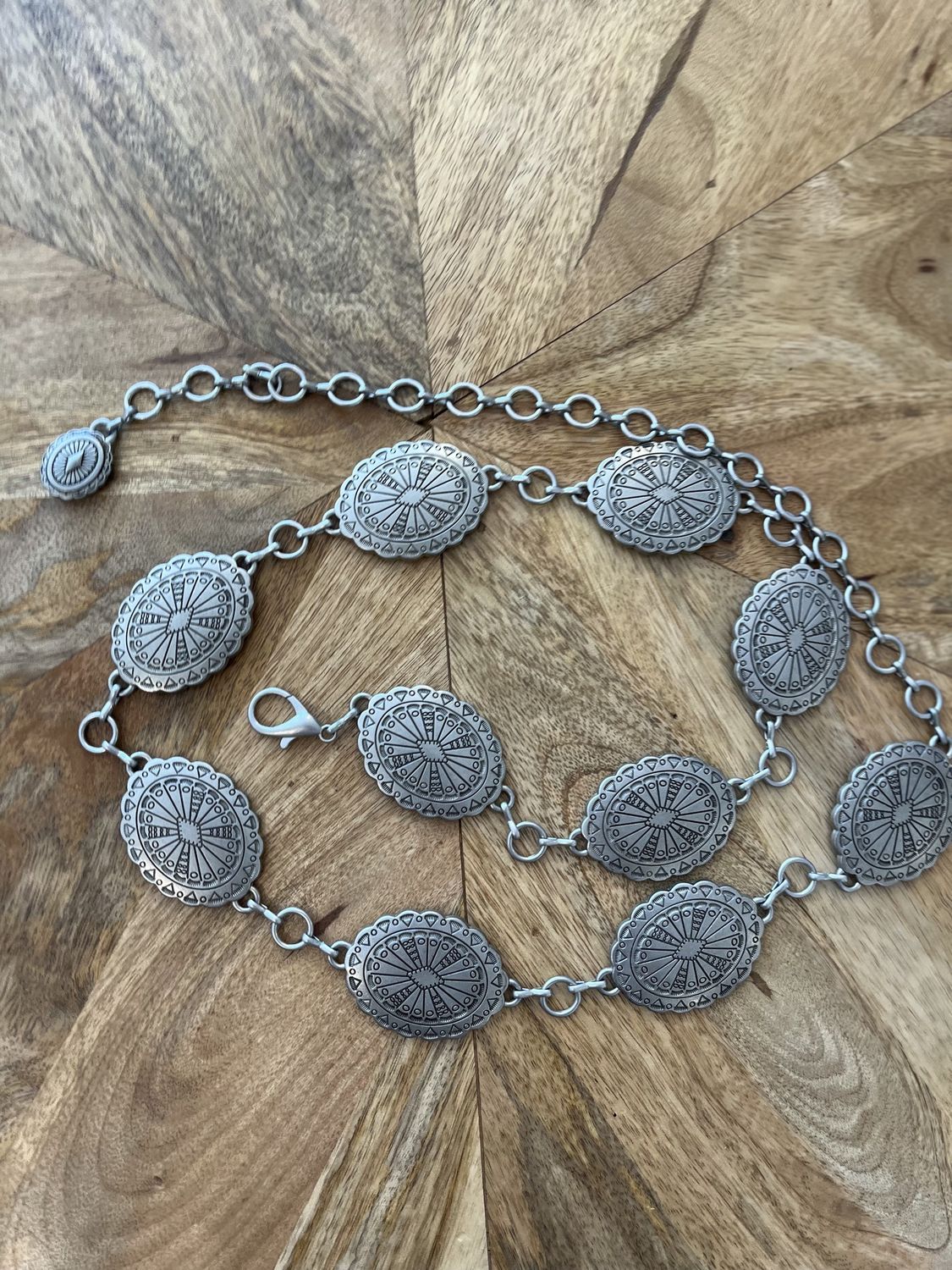 Concho metal belts