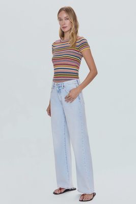 Pistola "Hendrix" high rise baggy denim P00016910DU-WTRFL