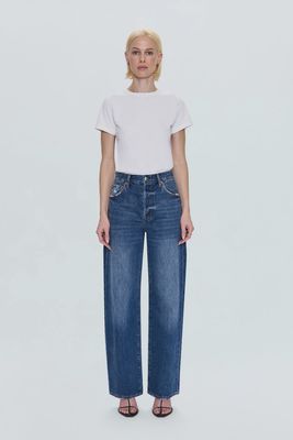 Pistola &quot;Tate&quot; high rise bowed wide leg jean FULTON
