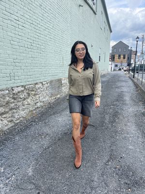 Ruthie ls button up light jacket T&amp;S J3437SLLTS