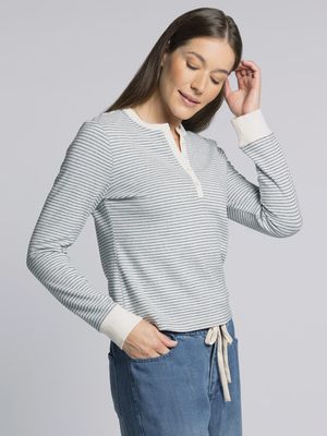 Aeris L/S Stripped Henley