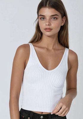 Niki Biki V neck wide ribbed tank