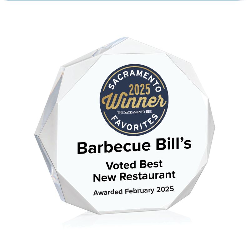 Acrylic Winner's Award - Clear Octagon