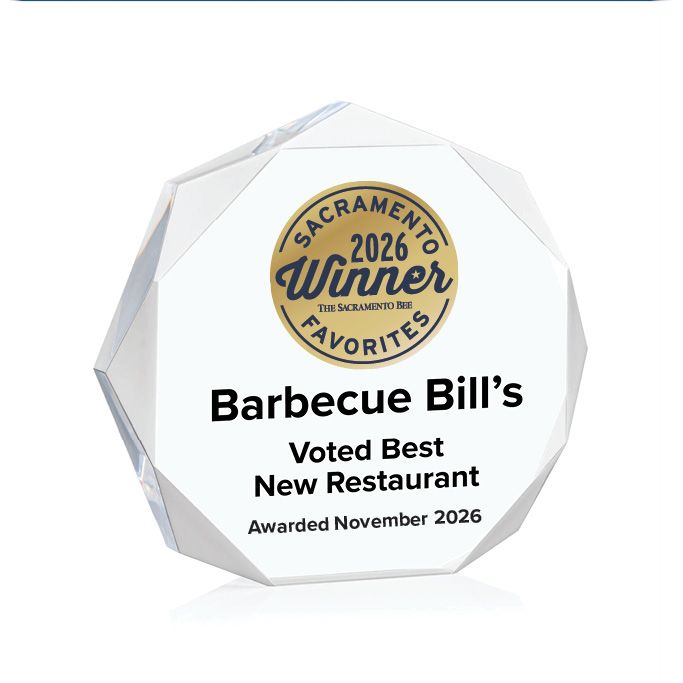 Acrylic Winner's Award - Clear Octagon