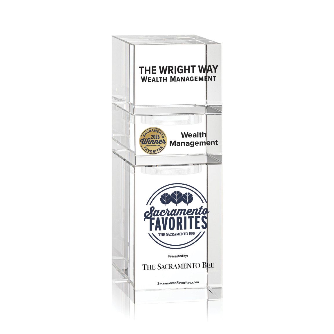 Crystal Winner's Award - Stackable Tower