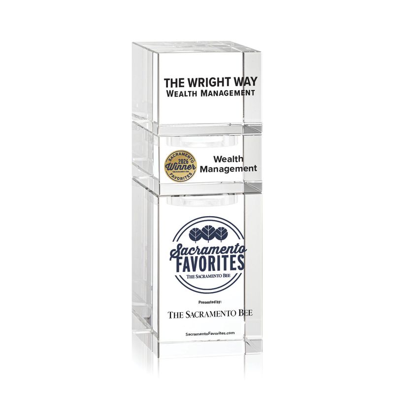 Crystal Winner's Award - Stackable Tower