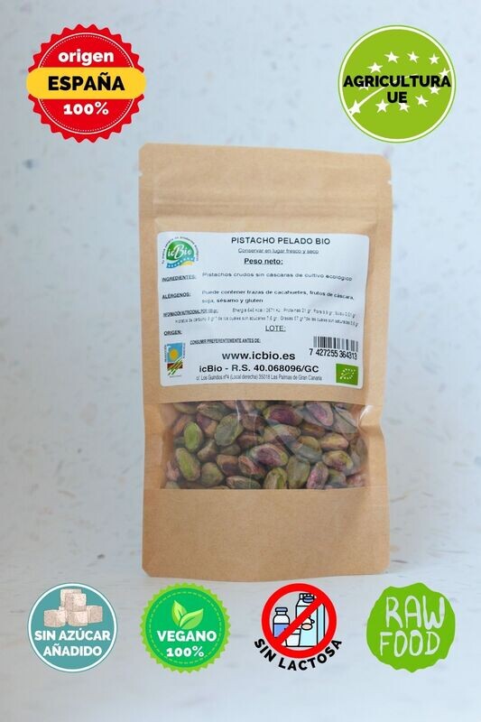 PISTACHOS PELADO CRUDO BIO 1 KG