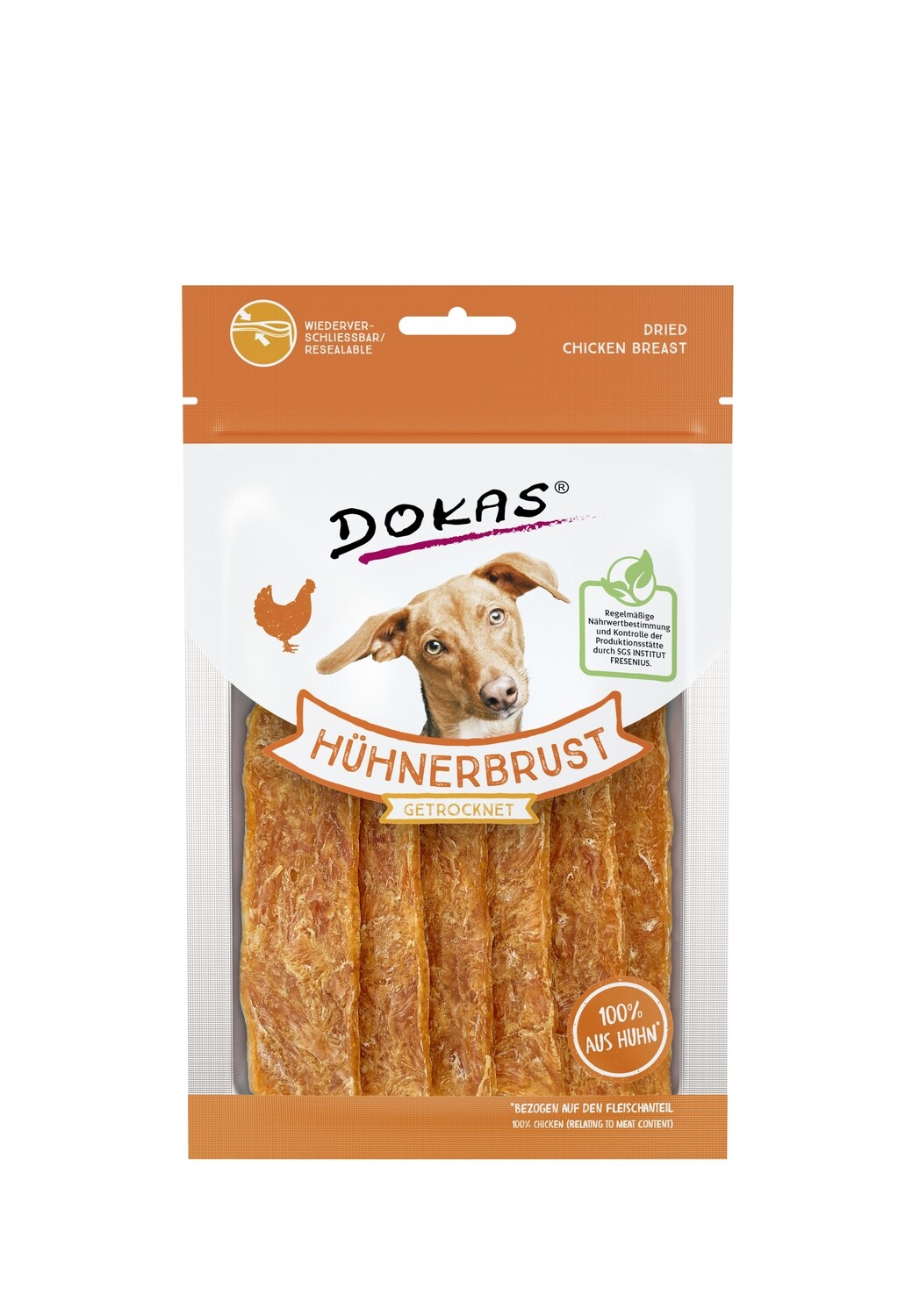 Dokas Dog Snack Hühnerbrust getrocknet 70g