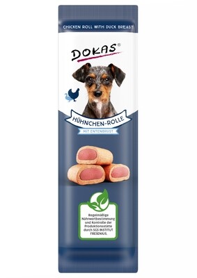 Dokas Dog Snack Hühnchen-Rolle mit Ente 10g