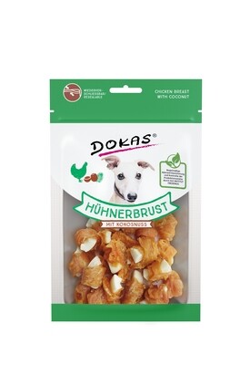 Dokas Dog Snack Hühnerbrust mit Kokosnuss 60g Dokas Dog Snack Hühnerbrust mit Kokosnuss 60g
