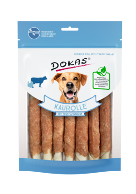 Dokas Dog Snack Kaurolle mit Truthahnbrust 190g