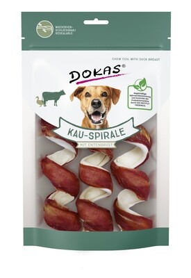 Dokas Dog Snack Kau-Spirale Entenbrust 3 St. 110g