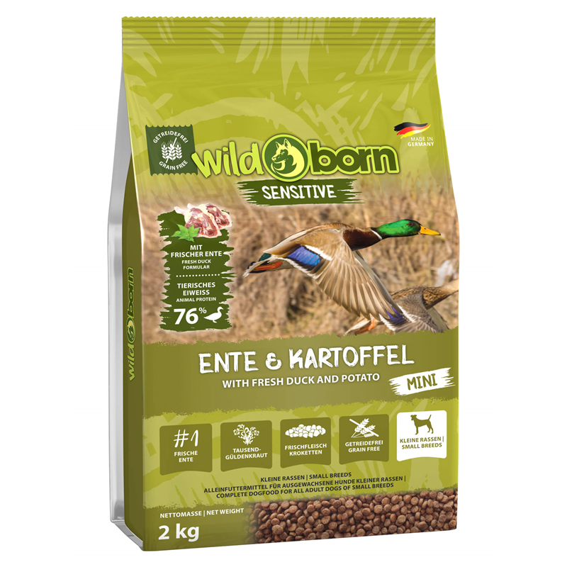 Wildborn Ente &amp; Kartoffel MINI 2 kg