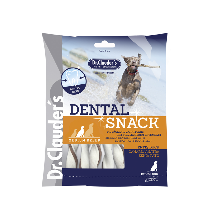 Dr. Clauders Dog Snack Dental Ente medium breed 170g