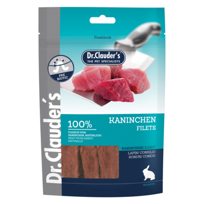 Dr. Clauder´s Hund Snack Strips Kaninchen Filets 80g