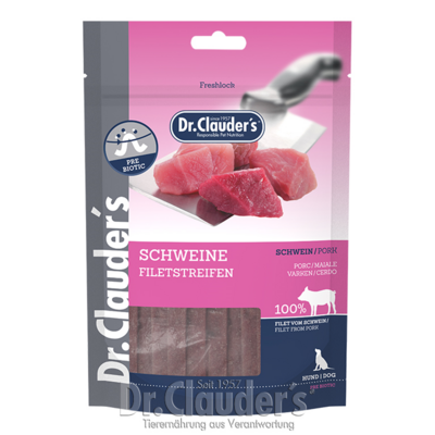 Dr. Clauder´s Snack Strips Schwein Filetstreifen 80g
