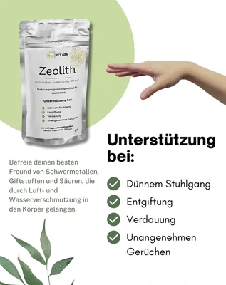 TraumaPet Zeolith | Entgiftung Hund &amp; Katze | Durchfall | Verdauung