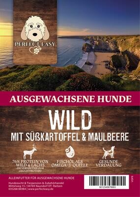 Grain Free Adult Hunde Wild mit Süßkartoffel &amp; Maulbeere