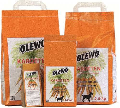 Olewo Karotten-Peletts für Hunde