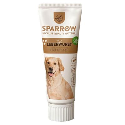Sparrow Hunde Leberwurstpaste für Hunde mit CBD  75g