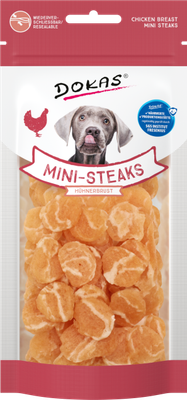 Dokas Dog Mini Steaks Hühnerbrust 50g