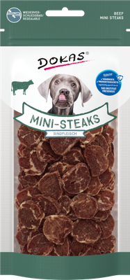 Dokas Dog Mini Steaks Rindfleisch 50g