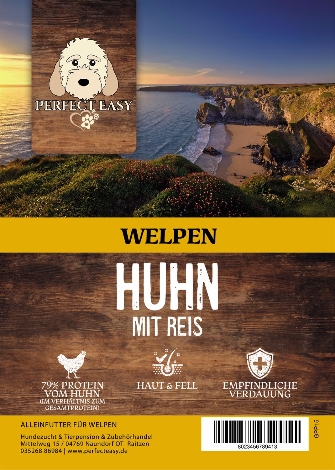Super Premium Welpen Huhn mit Reis 1,5 kg