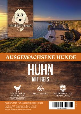 Super Premium Ausgewachsene Hunde Huhn mit Reis