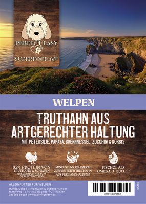 Superfood 65 Welpen Truthahn aus  Freilandhaltung