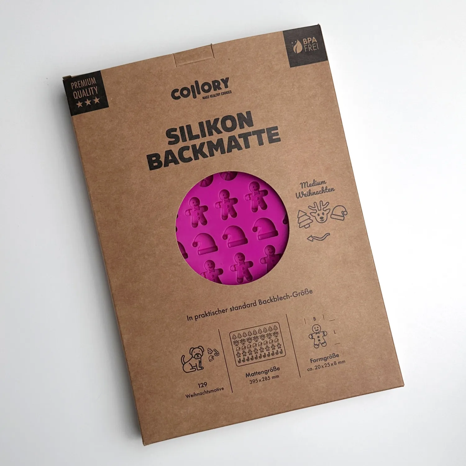 Collory Backmatte für Hundeleckerlis in Weihnachtsmotive