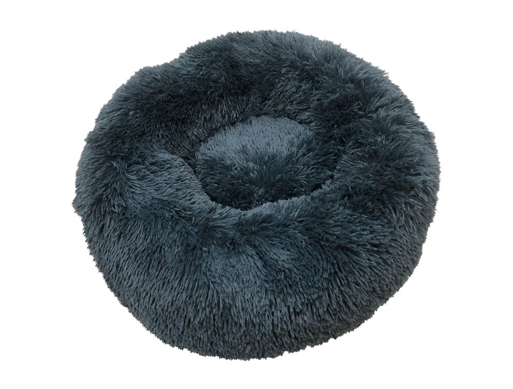 Kuschelbett Donut &quot;ESLA&quot; blaugrau Ø 70 cm