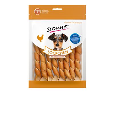 Dokas Dog Snack Löckchen mit Hühnerbrust 120g