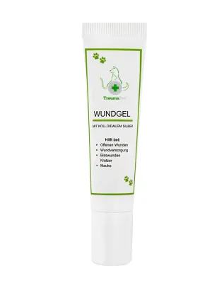 TraumaPet Wundgel mit Kolloidalem Silber für Tiere | Wundversorgung TraumaPet Wundgel mit Kolloidalem Silber für Tiere | Wundversorgung