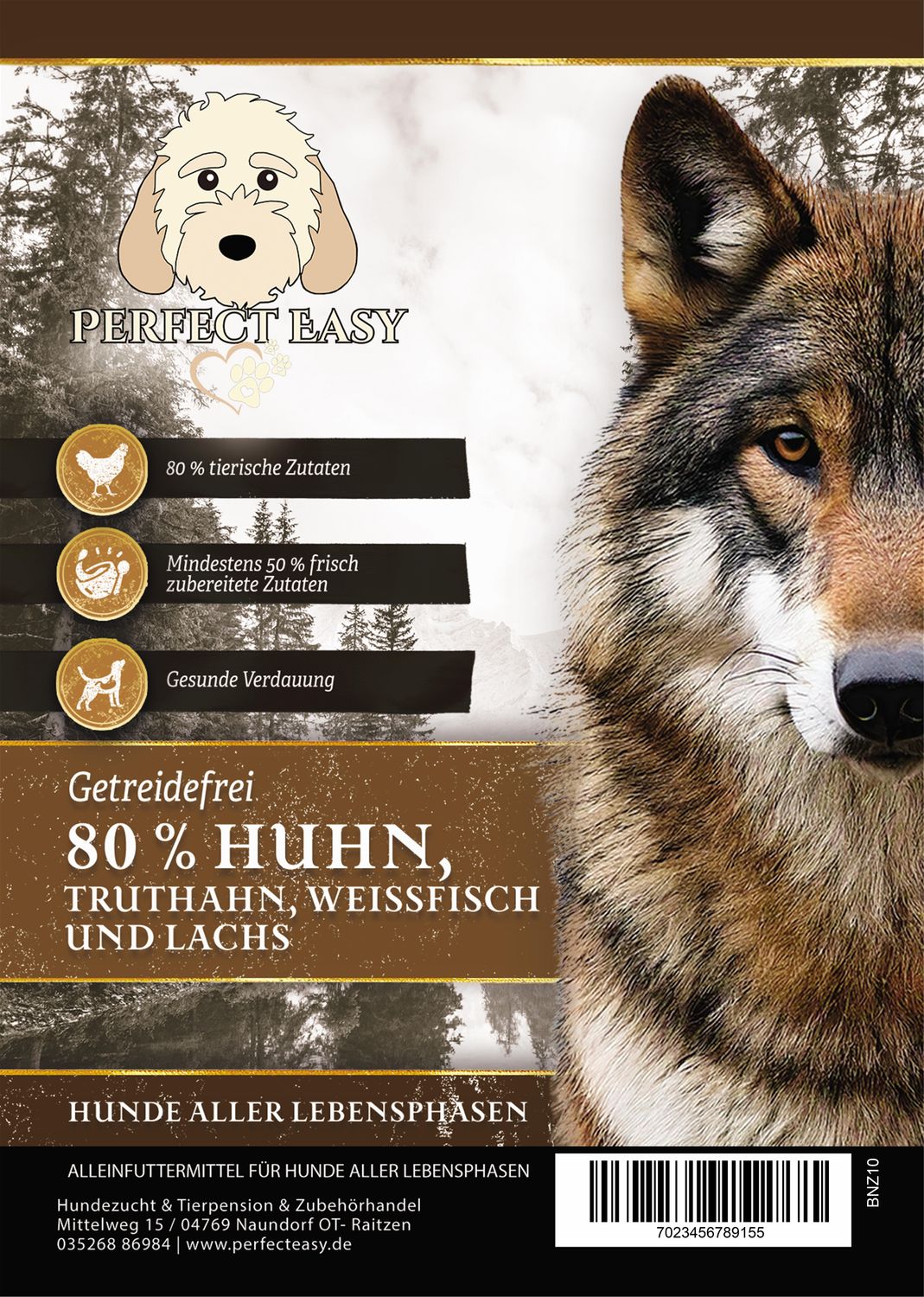 Wilderness 80 , 80 % Huhn, Truthahn, Weißfisch und Lachs