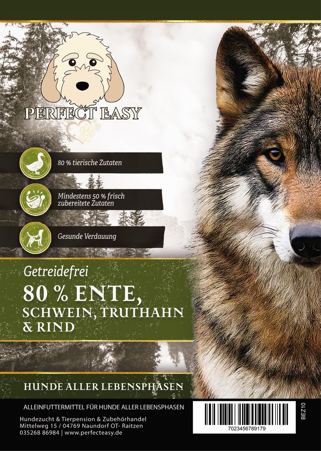 Wilderness 80 , 80 % Ente, Schwein, Truthahn &amp; Rind